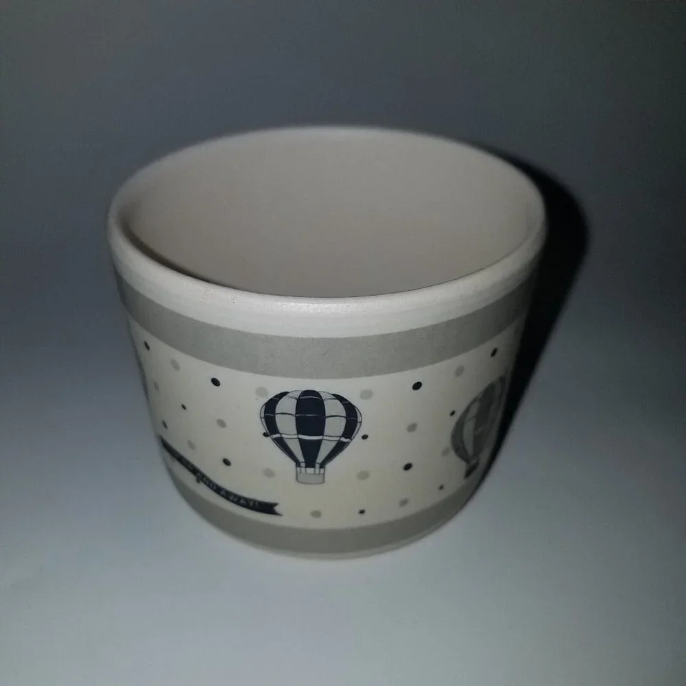 Hot Air Balloon Mug Cup Divided Plate Baby Toddler Child Up Up And Away Set Lot